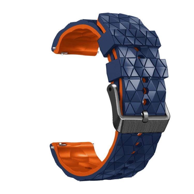 For Xiaomi Watch Color 22mm Football Pattern Two-Color Silicone Strap