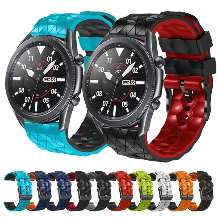 For  Xiaomi Haylou RT2 LS10 22mm Football Pattern Two-Color Silicone Strap