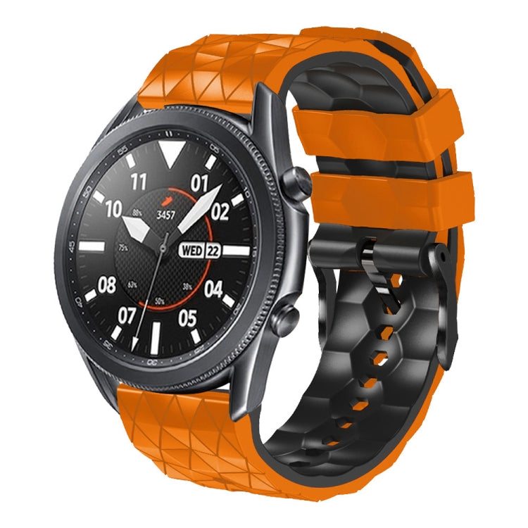 For Xiaomi Haylou RS4 LS12 22mm Football Pattern Two-Color Silicone Strap