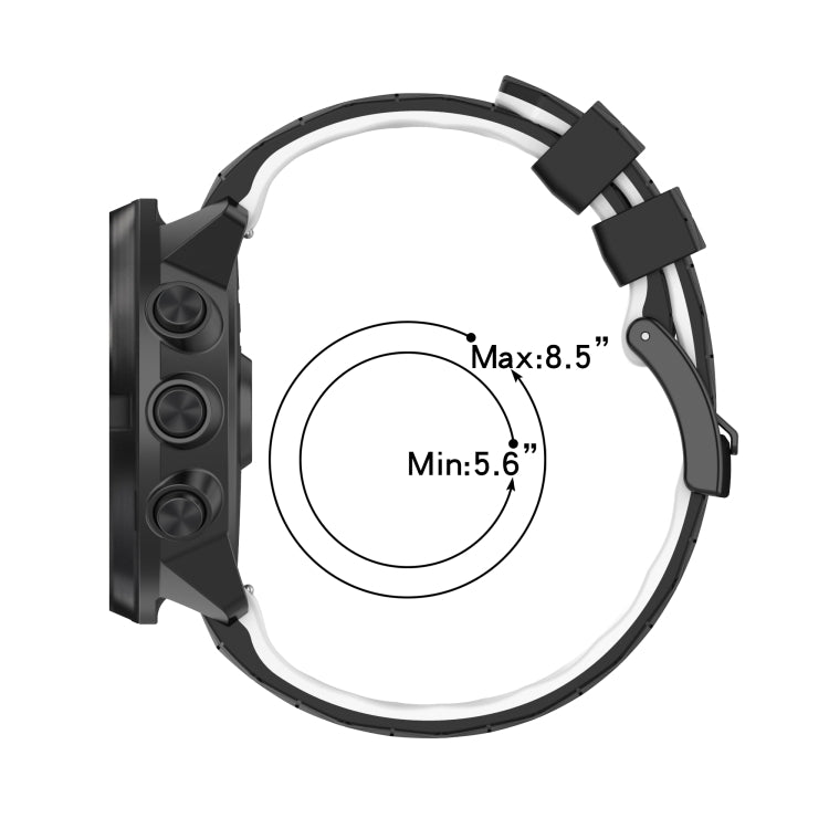 For Xiaomi Haylou RS4 LS12 22mm Football Pattern Two-Color Silicone Strap