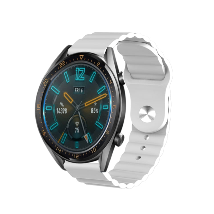 For Amazfit BIP U 20mm Corrugated Silicone Watch Band