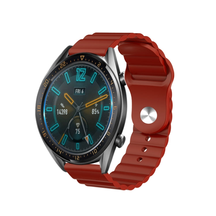 For Amazfit GTR 42mm 20mm Corrugated Silicone Watch Band