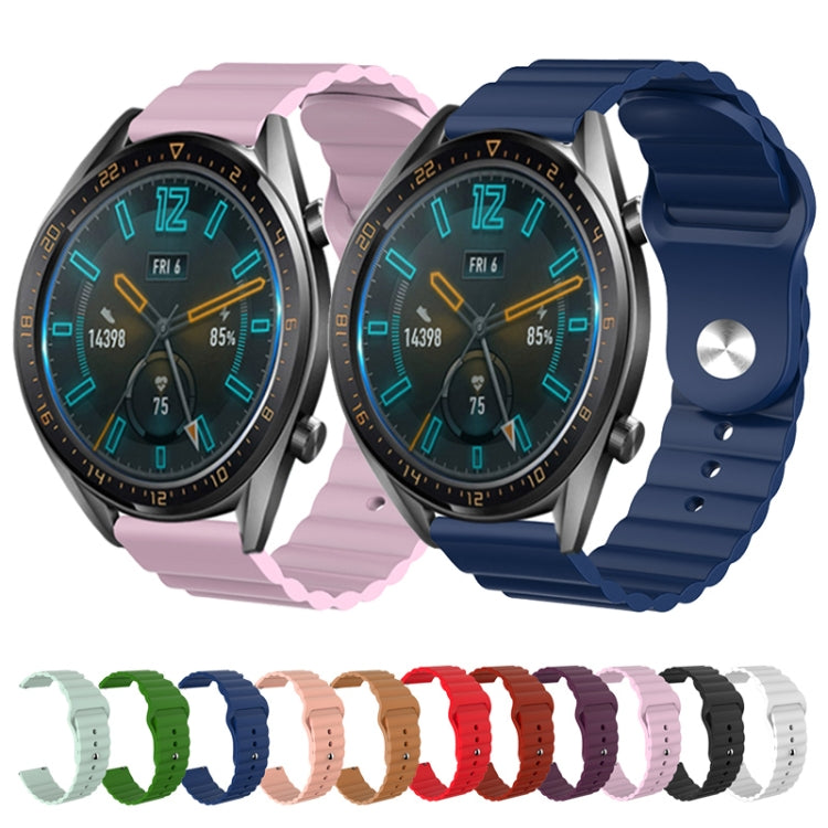 For Amazfit GTR 42mm 20mm Corrugated Silicone Watch Band