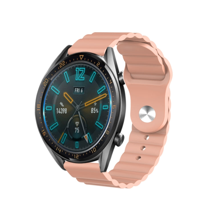For Amazfit GTS 20mm Corrugated Silicone Watch Band