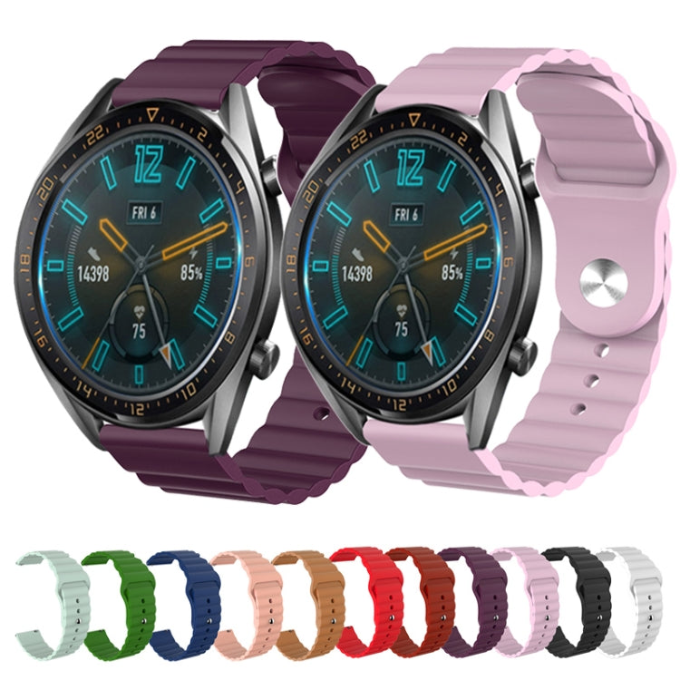 For Amazfit GTS 20mm Corrugated Silicone Watch Band