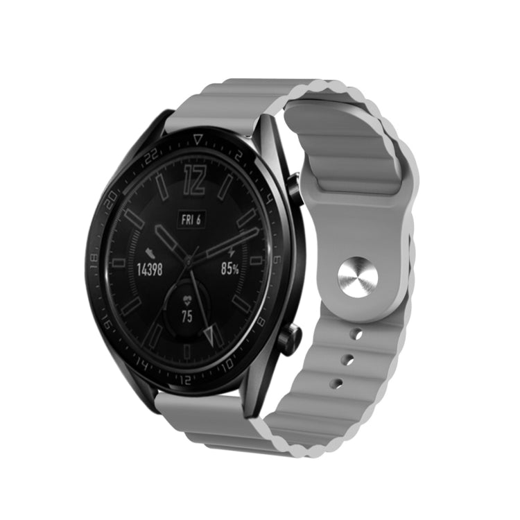 For Amazfit GTR 3 Pro 22mm Corrugated Silicone Watch Band