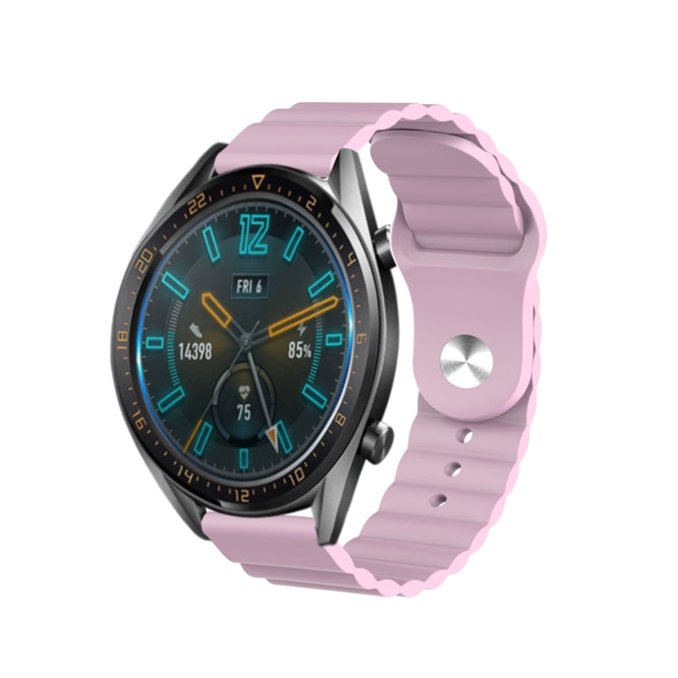 For Amazfit Pace 22mm Corrugated Silicone Watch Band