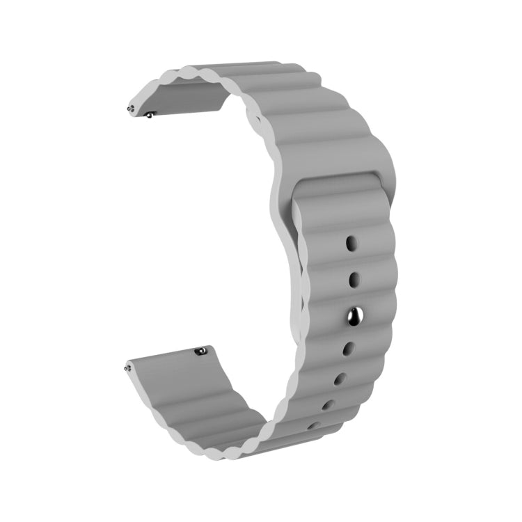 For Amazfit Pace 22mm Corrugated Silicone Watch Band