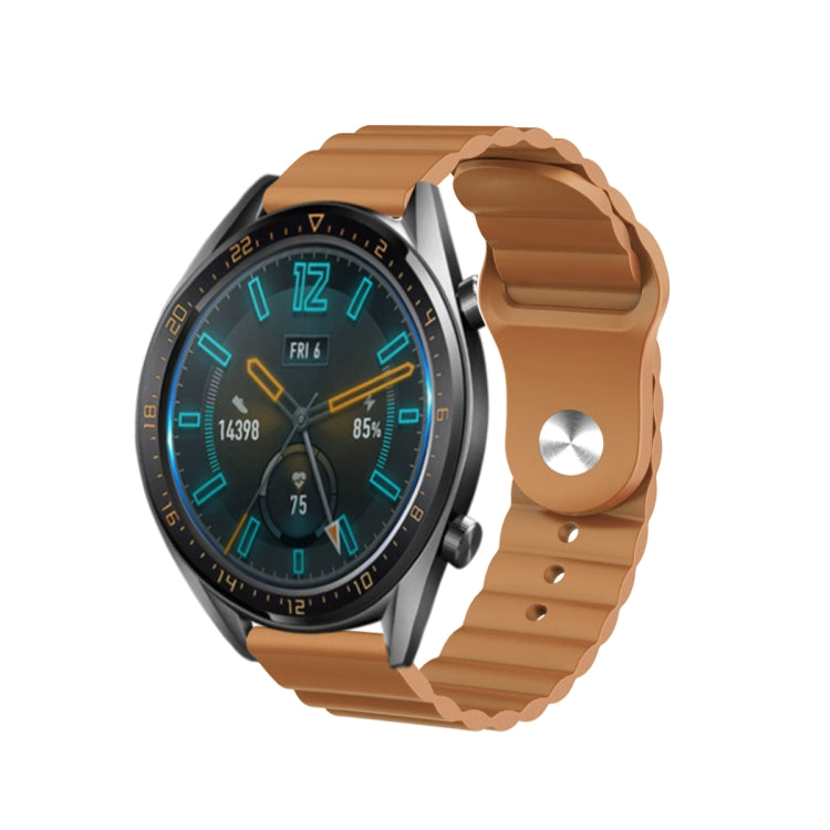 For Amazfit 2 Stratos 22mm Corrugated Silicone Watch Band
