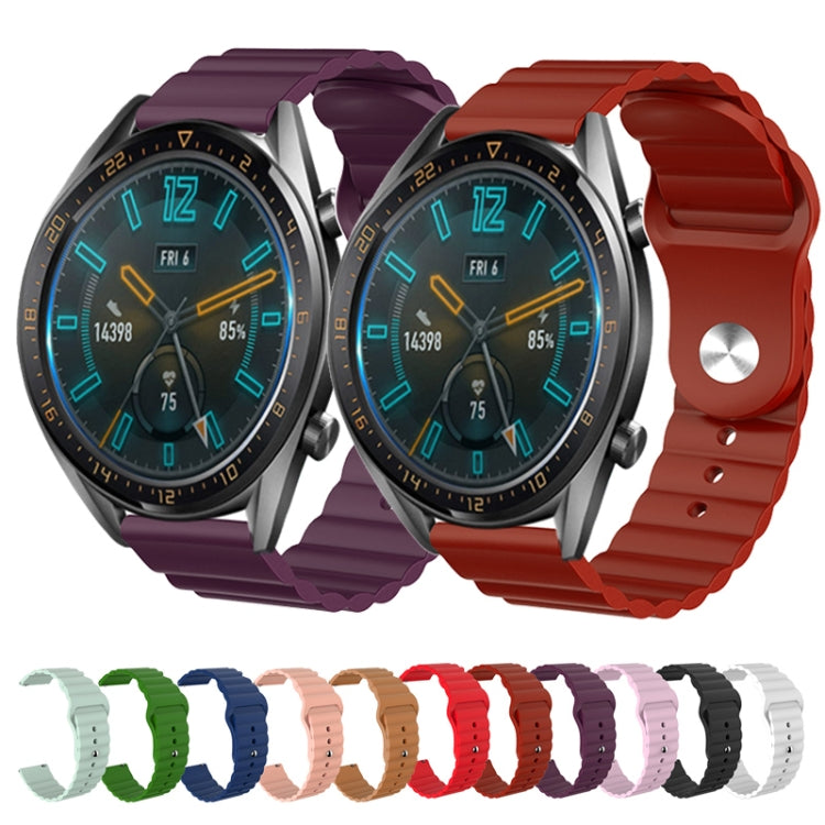 For Samsung Gear S3 Classic 22mm Corrugated Silicone Watch Band