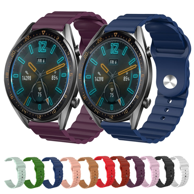 For Samsung Gear S3 Frontier 22mm Corrugated Silicone Watch Band