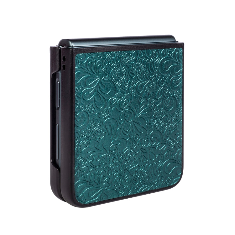 For Samsung Galaxy Z Flip4 Flower Butterfly Embossing Phone Case