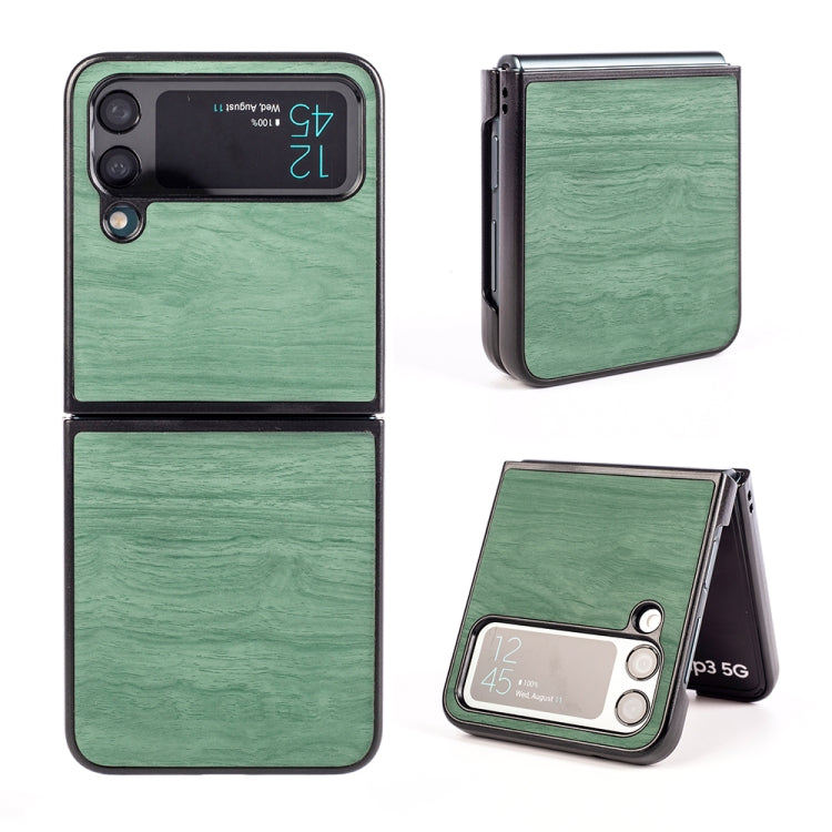 For Samsung Galaxy Z Flip4 Wood Grain Phone Case