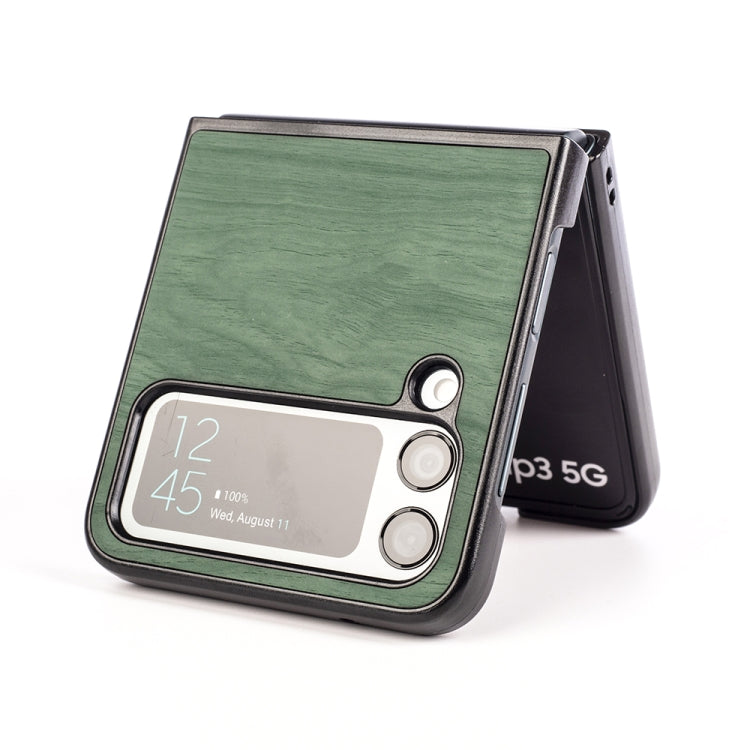 For Samsung Galaxy Z Flip4 Wood Grain Phone Case