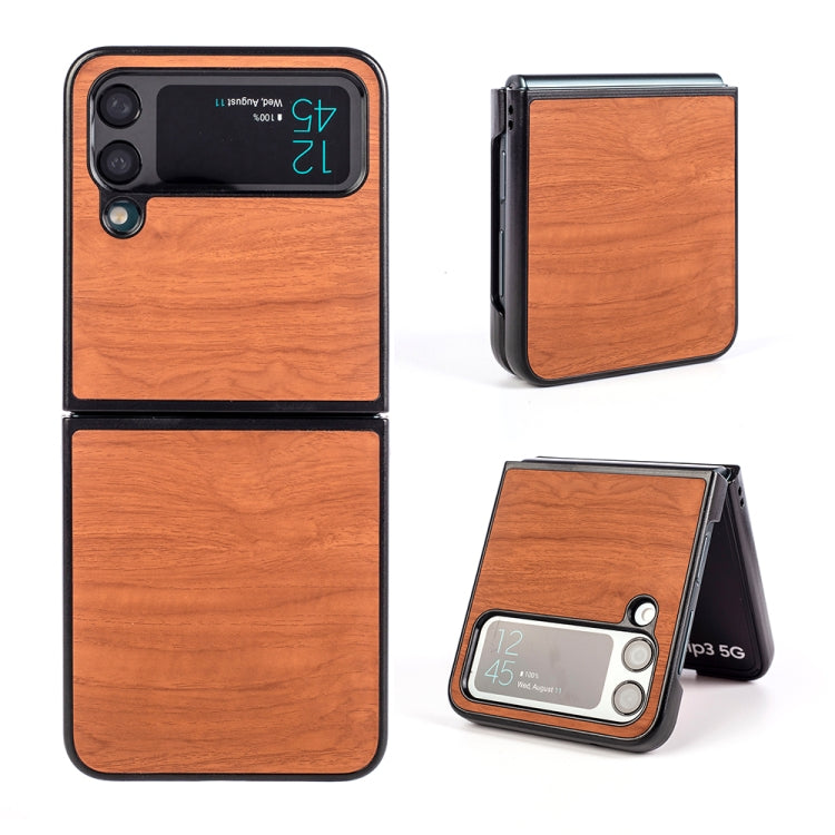 For Samsung Galaxy Z Flip4 Wood Grain Phone Case
