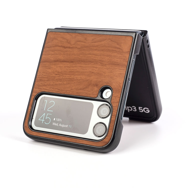 For Samsung Galaxy Z Flip4 Wood Grain Phone Case