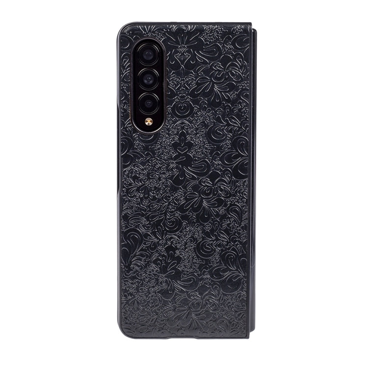 For Samsung Galaxy Z Fold4 Flower Butterfly Texture Folding Phone Case