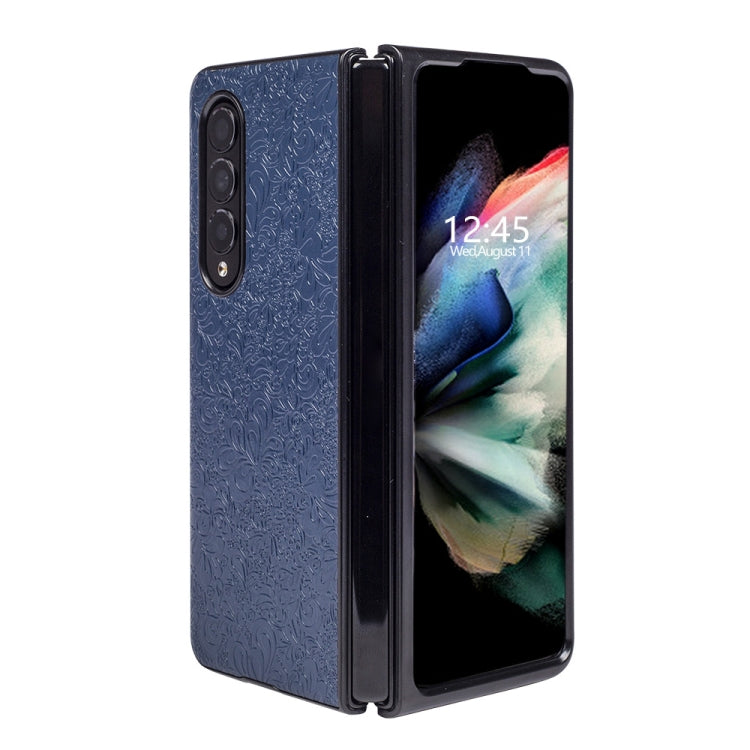 For Samsung Galaxy Z Fold4 Flower Butterfly Texture Folding Phone Case
