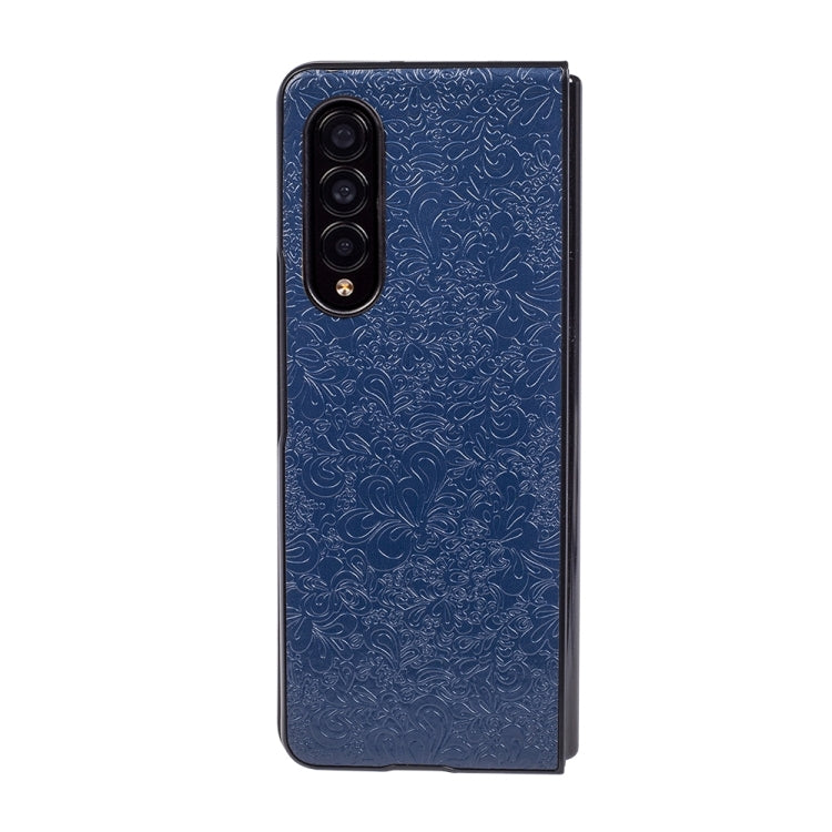For Samsung Galaxy Z Fold4 Flower Butterfly Texture Folding Phone Case
