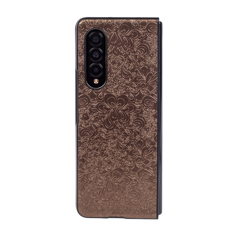 For Samsung Galaxy Z Fold4 Flower Butterfly Texture Folding Phone Case