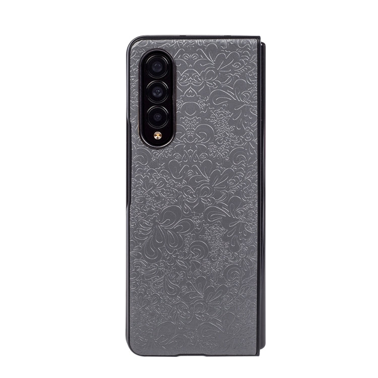 For Samsung Galaxy Z Fold4 Flower Butterfly Texture Folding Phone Case