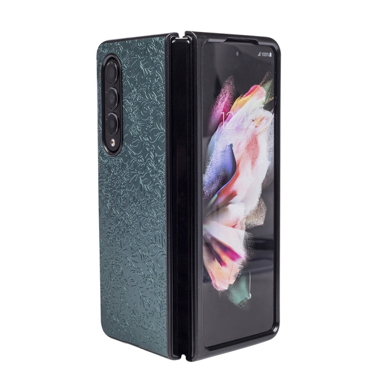 For Samsung Galaxy Z Fold4 Flower Butterfly Texture Folding Phone Case