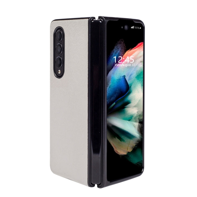 For Samsung Galaxy Z Fold4 Flower Butterfly Texture Folding Phone Case