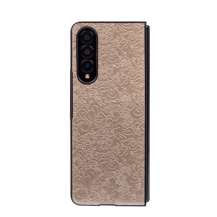 For Samsung Galaxy Z Fold4 Flower Butterfly Texture Folding Phone Case