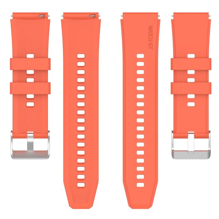For Huami Amazfit GTS 2mini 20mm Protruding Head Silicone Strap Silver Buckle