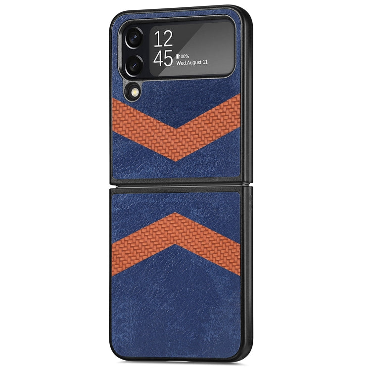 V Shape Fiber Stitching Folding Phone Case For Samsung Galaxy Z Flip4