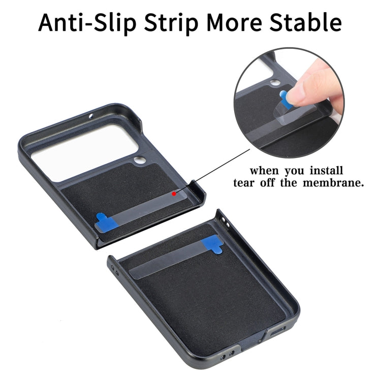 V Shape Fiber Stitching Folding Phone Case For Samsung Galaxy Z Flip4
