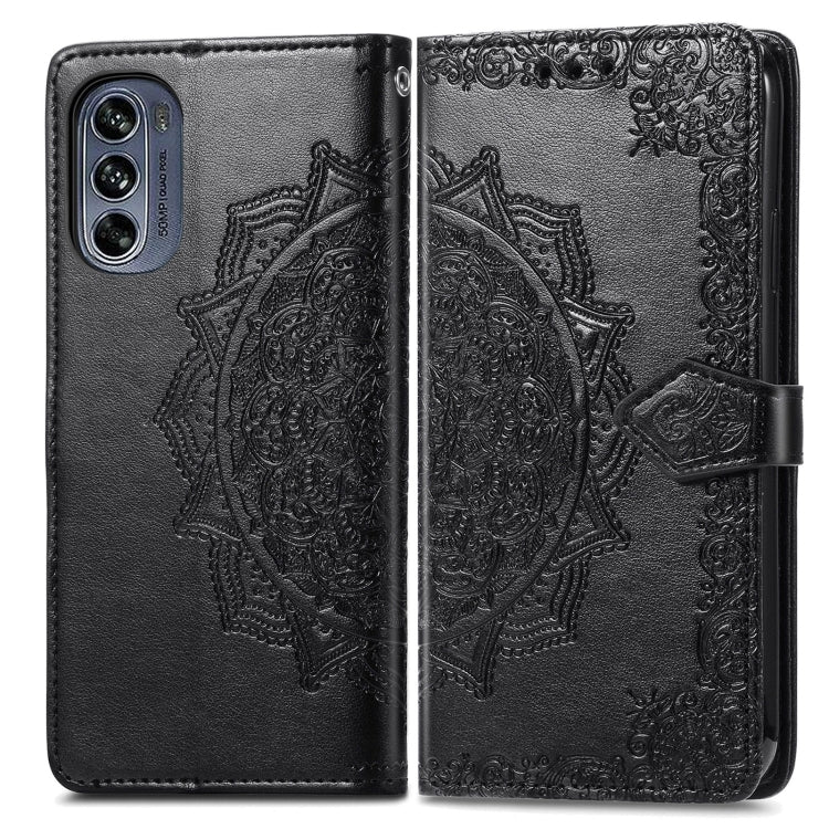 For Motorola Moto G42 Mandala Flower Embossed Leather Phone Case