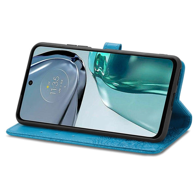 For Motorola Moto G42 Mandala Flower Embossed Leather Phone Case