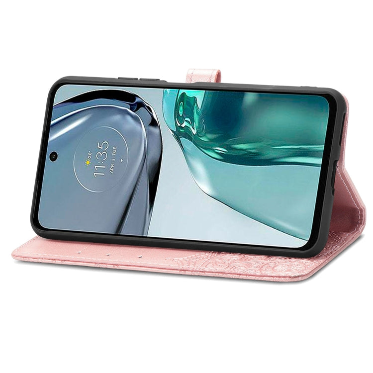 For Motorola Moto G42 Mandala Flower Embossed Leather Phone Case