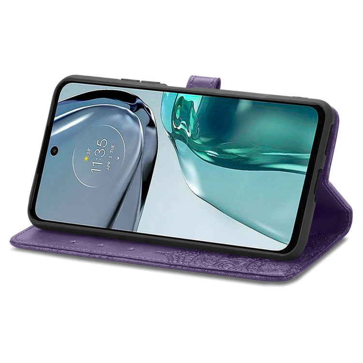 For Motorola Moto G42 Mandala Flower Embossed Leather Phone Case