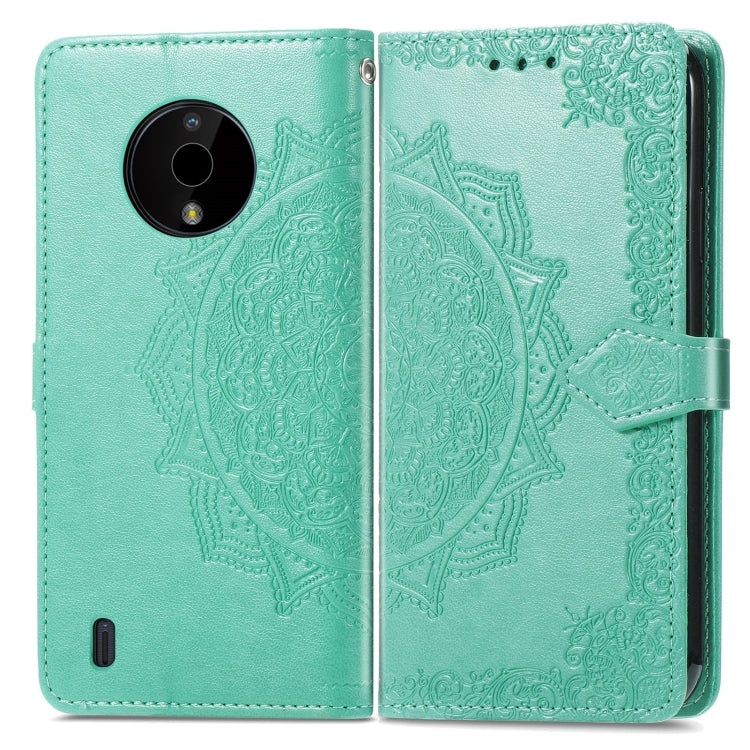For Nokia C200 Mandala Flower Embossed Leather Phone Case