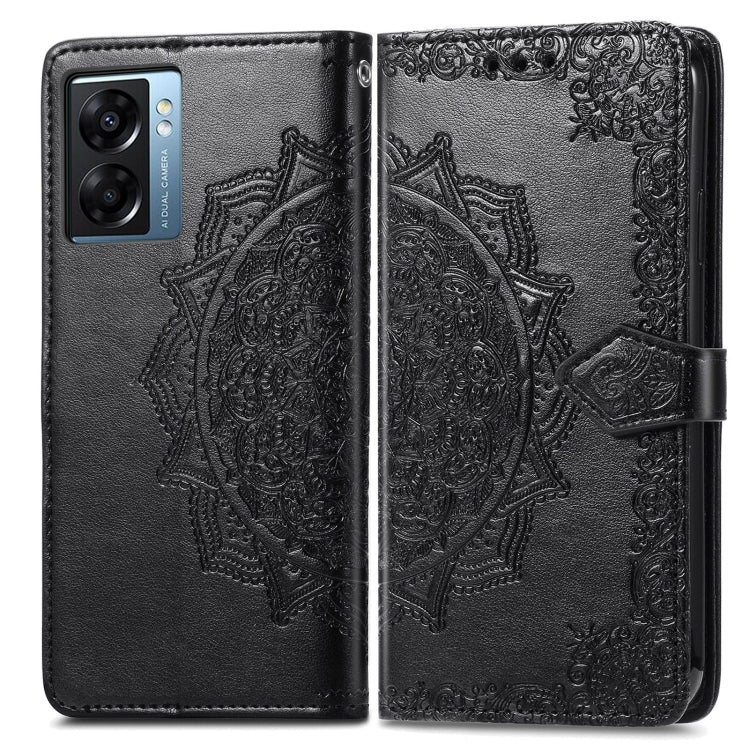 For OPPO A57 5G Mandala Flower Embossed Leather Phone Case