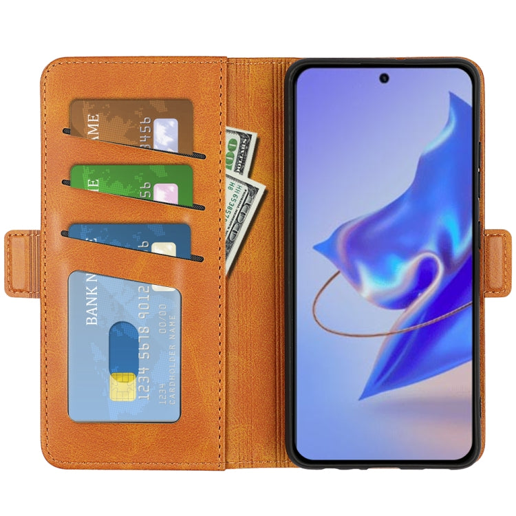 For ZTE V40 Pro Dual-side Magnetic Buckle Flip Leather Phone Case