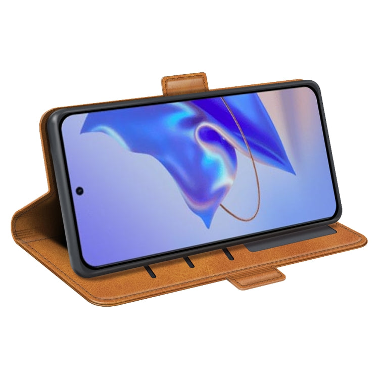 For ZTE V40 Pro Dual-side Magnetic Buckle Flip Leather Phone Case