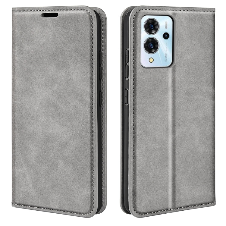For ZTE Blade V40 Pro Retro-skin Magnetic Suction Leather Phone Case