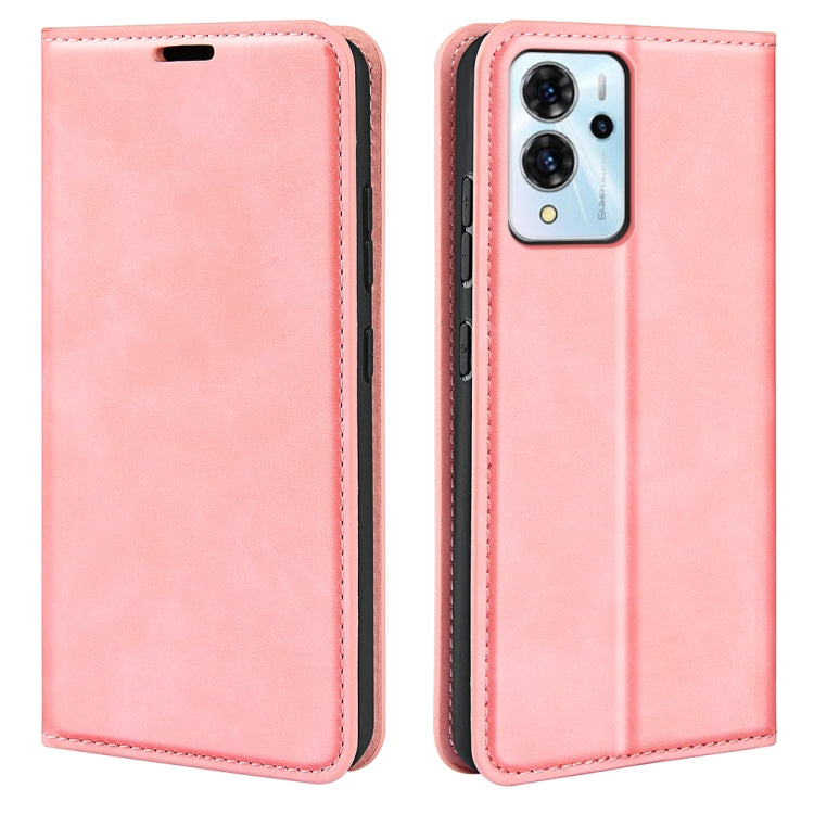 For ZTE Blade V40 Pro Retro-skin Magnetic Suction Leather Phone Case