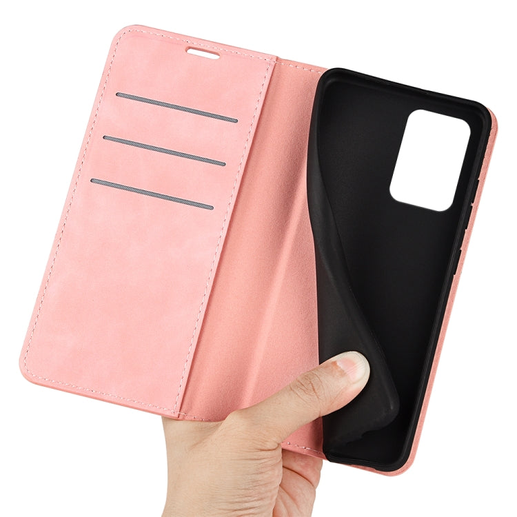 For ZTE Blade V40 Pro Retro-skin Magnetic Suction Leather Phone Case