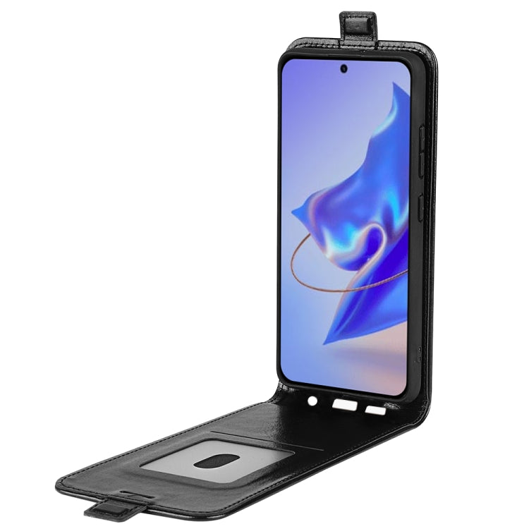 For ZTE Blade V40 Pro R64 Texture Vertical Flip Leather Phone Case