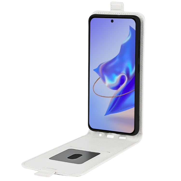 For ZTE Blade V40 Pro R64 Texture Vertical Flip Leather Phone Case