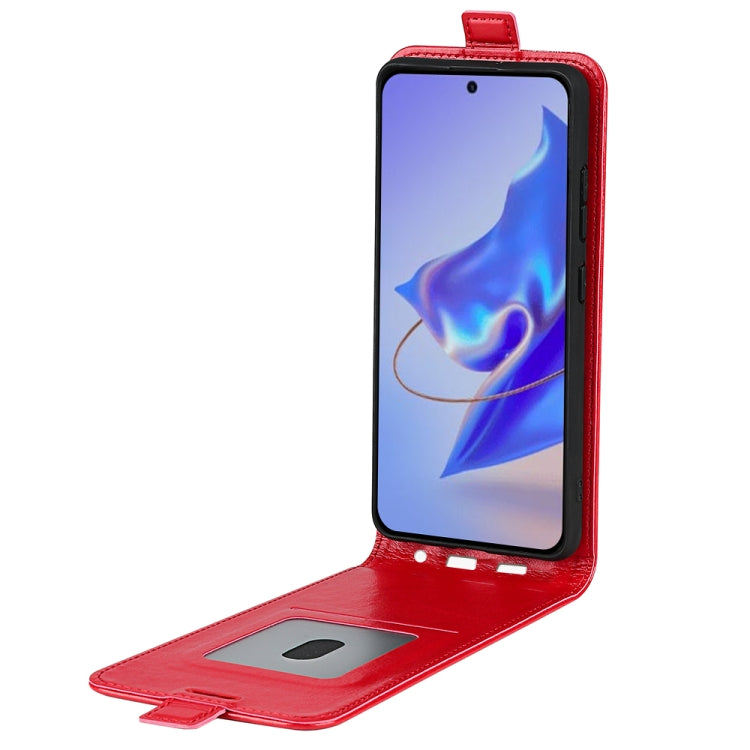 For ZTE Blade V40 Pro R64 Texture Vertical Flip Leather Phone Case