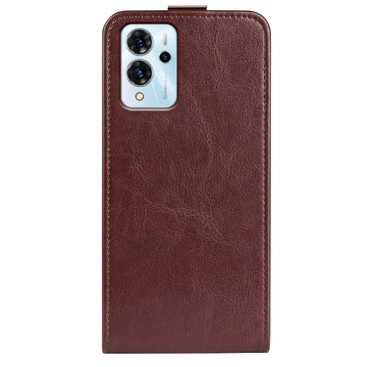 For ZTE Blade V40 Pro R64 Texture Vertical Flip Leather Phone Case