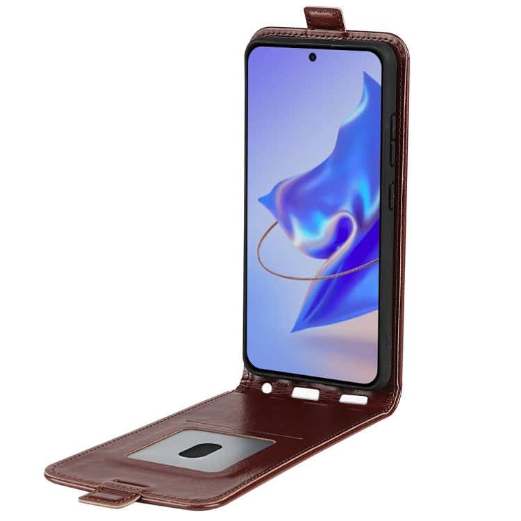 For ZTE Blade V40 Pro R64 Texture Vertical Flip Leather Phone Case