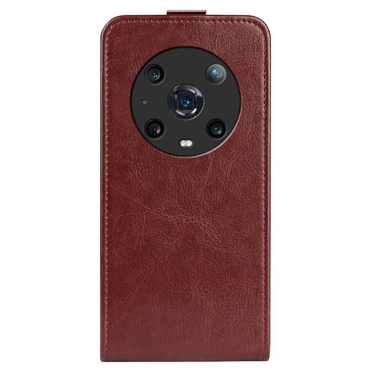 For Honor Magic4 Pro R64 Texture Single Vertical Flip Leather Phone Case