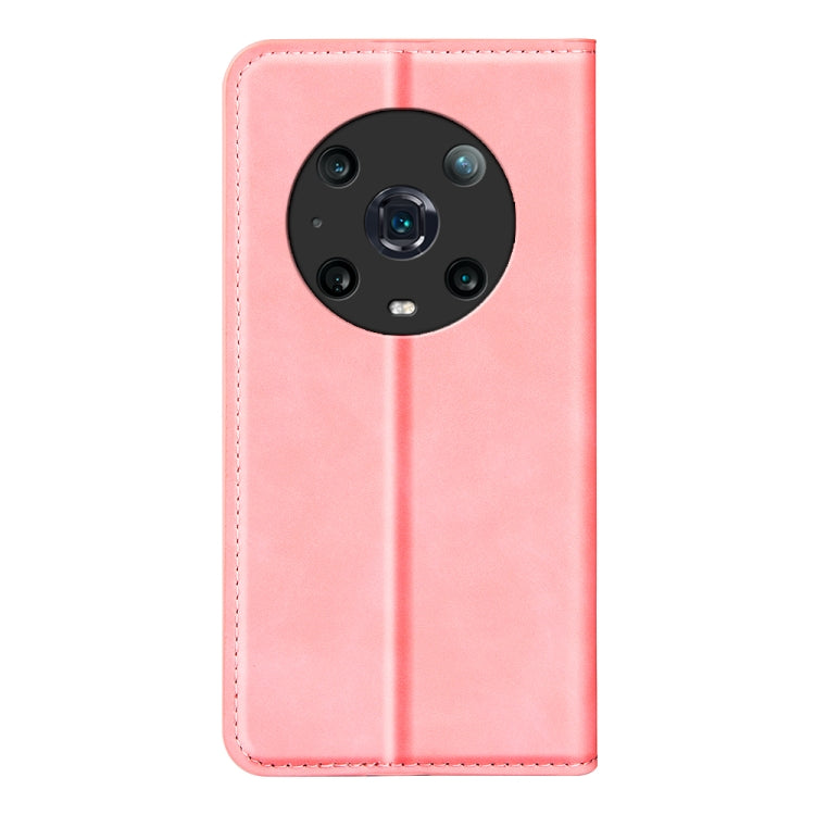 For Honor Magic4 Pro Retro-skin Magnetic Suction Leather Phone Case