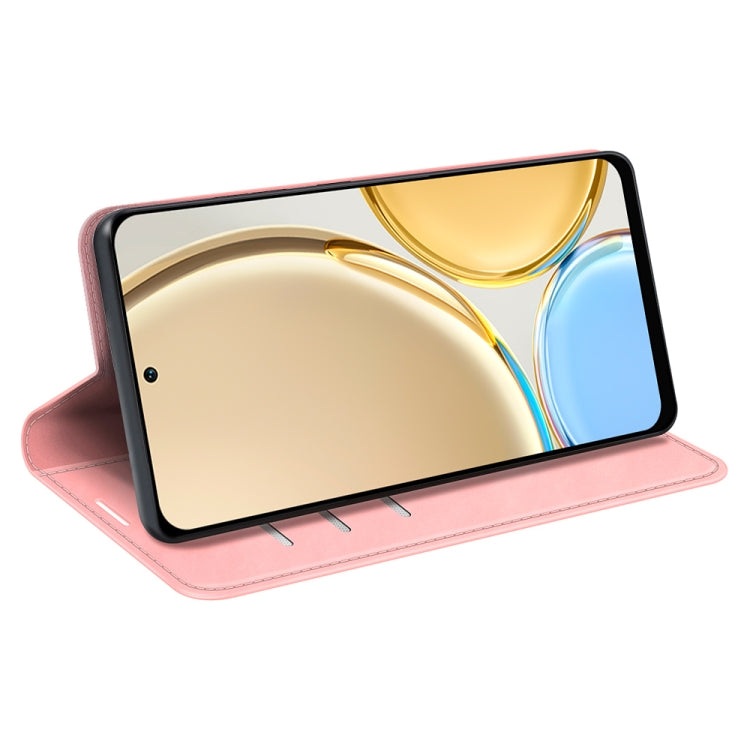 For Honor Magic4 Pro Retro-skin Magnetic Suction Leather Phone Case